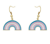 Trans Rainbow Earrings